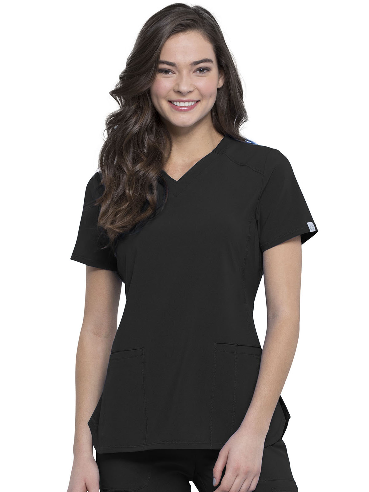 Infinity - Women's 2 Pocket Princess Seams V-Neck Top 40