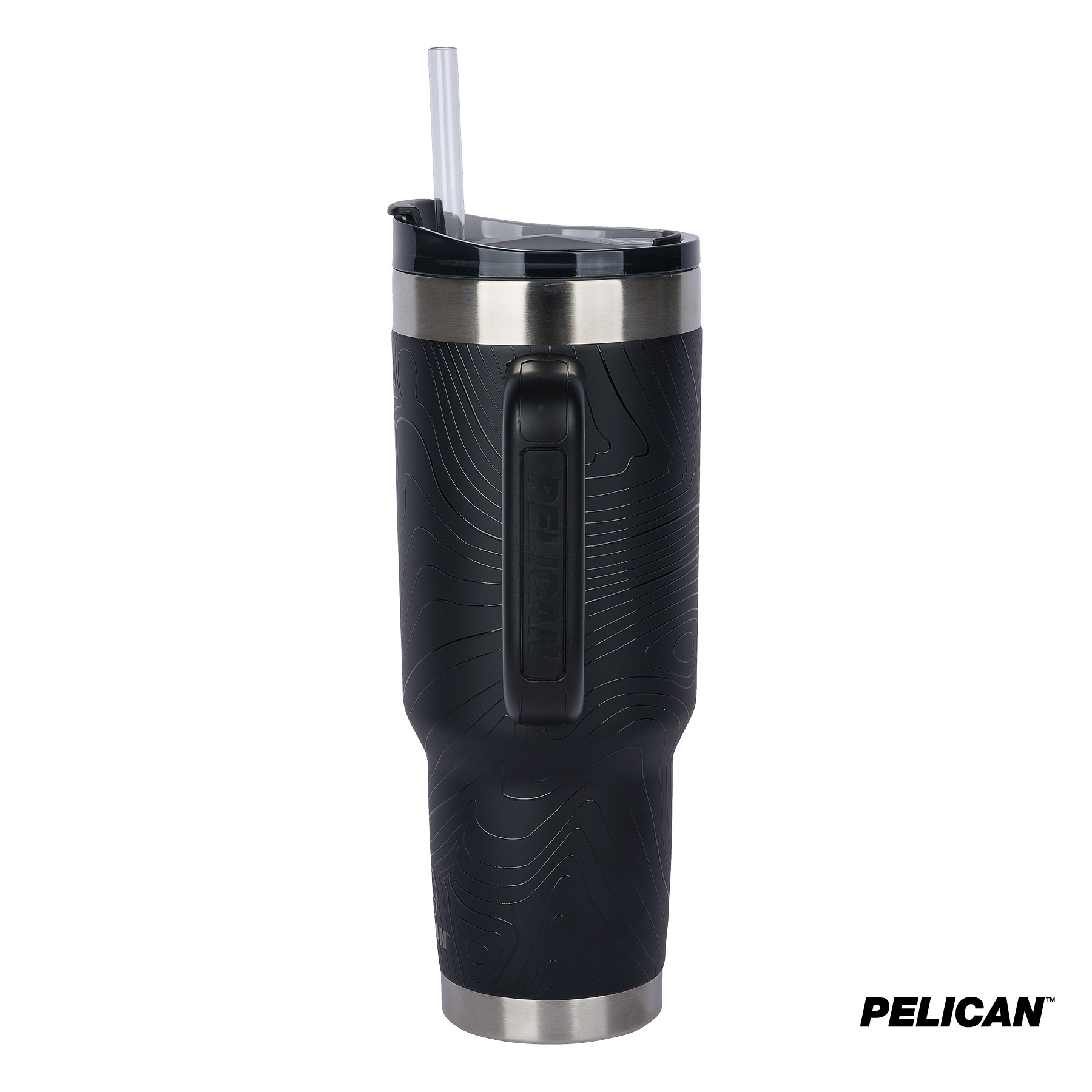 Pelican Porter™ 40 oz. Topographical Recycled Double Wall Stainless Steel Travel Tumbler 15