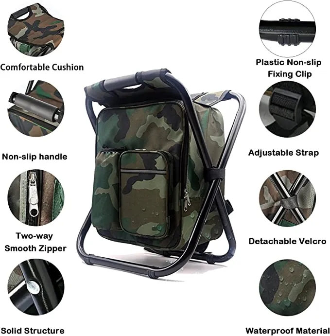 Backpack Stool Cooler Chair 4