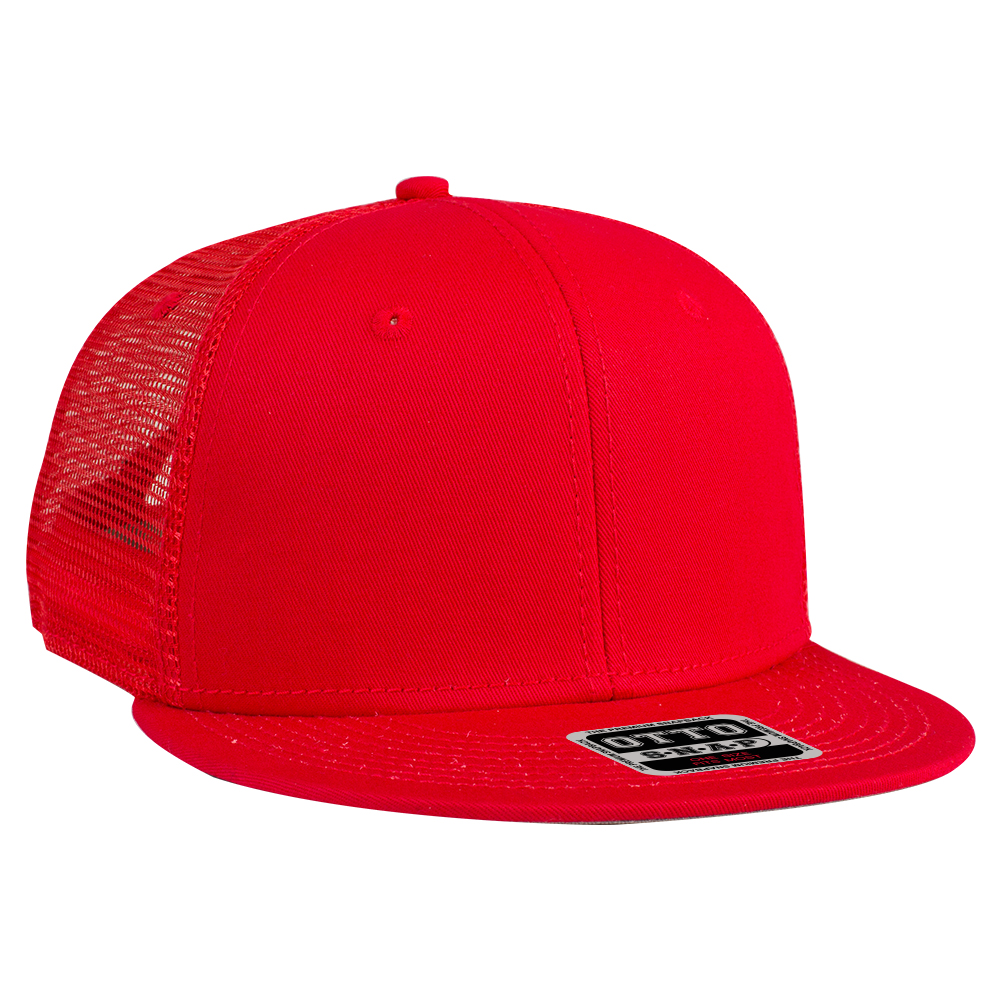 OTTO CAP® OTTO SNAP 6 Panel Pro Style Mesh Back Trucker Snapback Hat 40