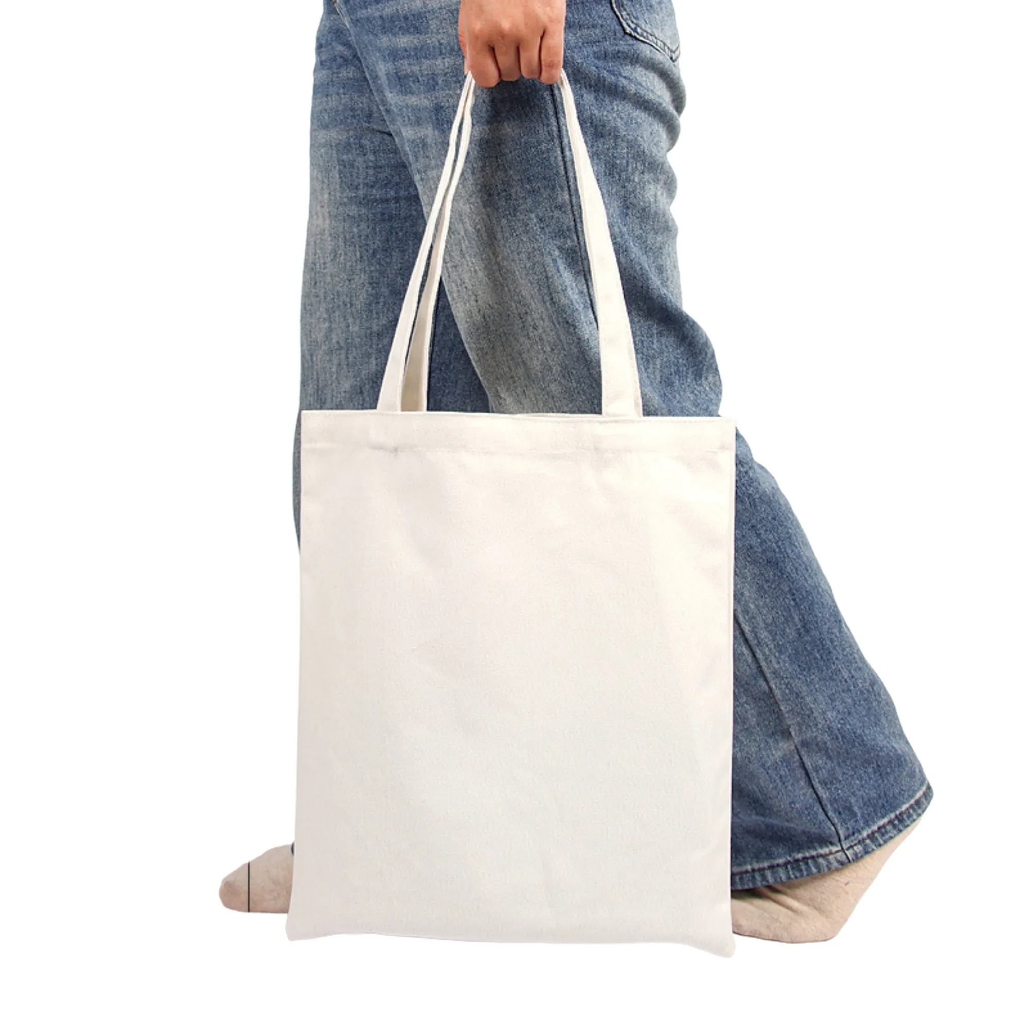 Pure Cotton Colored Hand-Held Canvas Bag 6