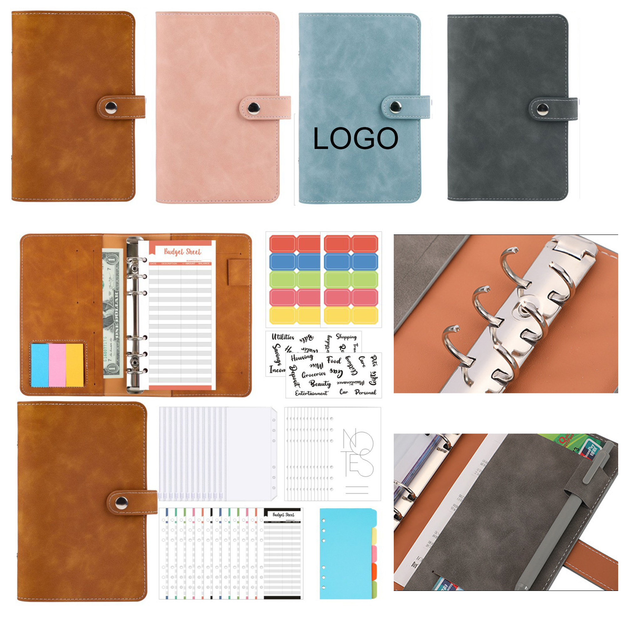 A6 PU Multi-function Bookkeeping Book 2
