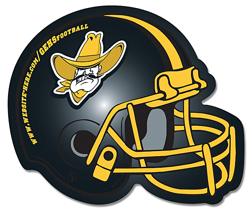 Magnet - Football Helmet Shape (4.25x3.5) Right Facing - 30 mil. 1