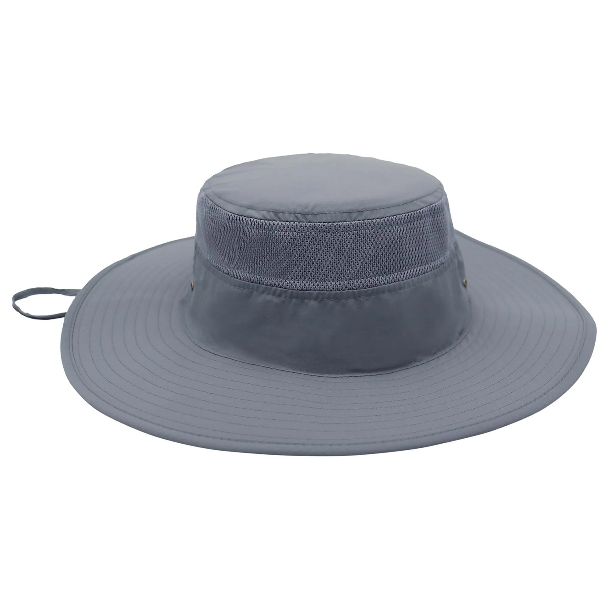 Wide Brim Bucket Hat With Strap 12