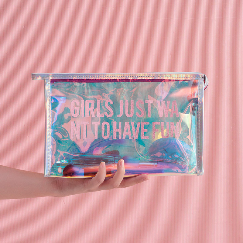 Holographic Toiletry Bag Cosmetic Bag 8
