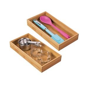 Bamboo Drawer Organizer Box Tray 4
