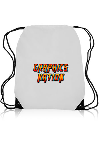 Black Trim Drawstring Bags 37