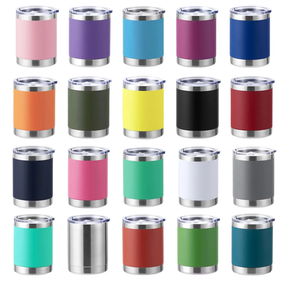 10oz. Insulated Double Wall Vacuum Travel Coffee Mug w/ Lid 1