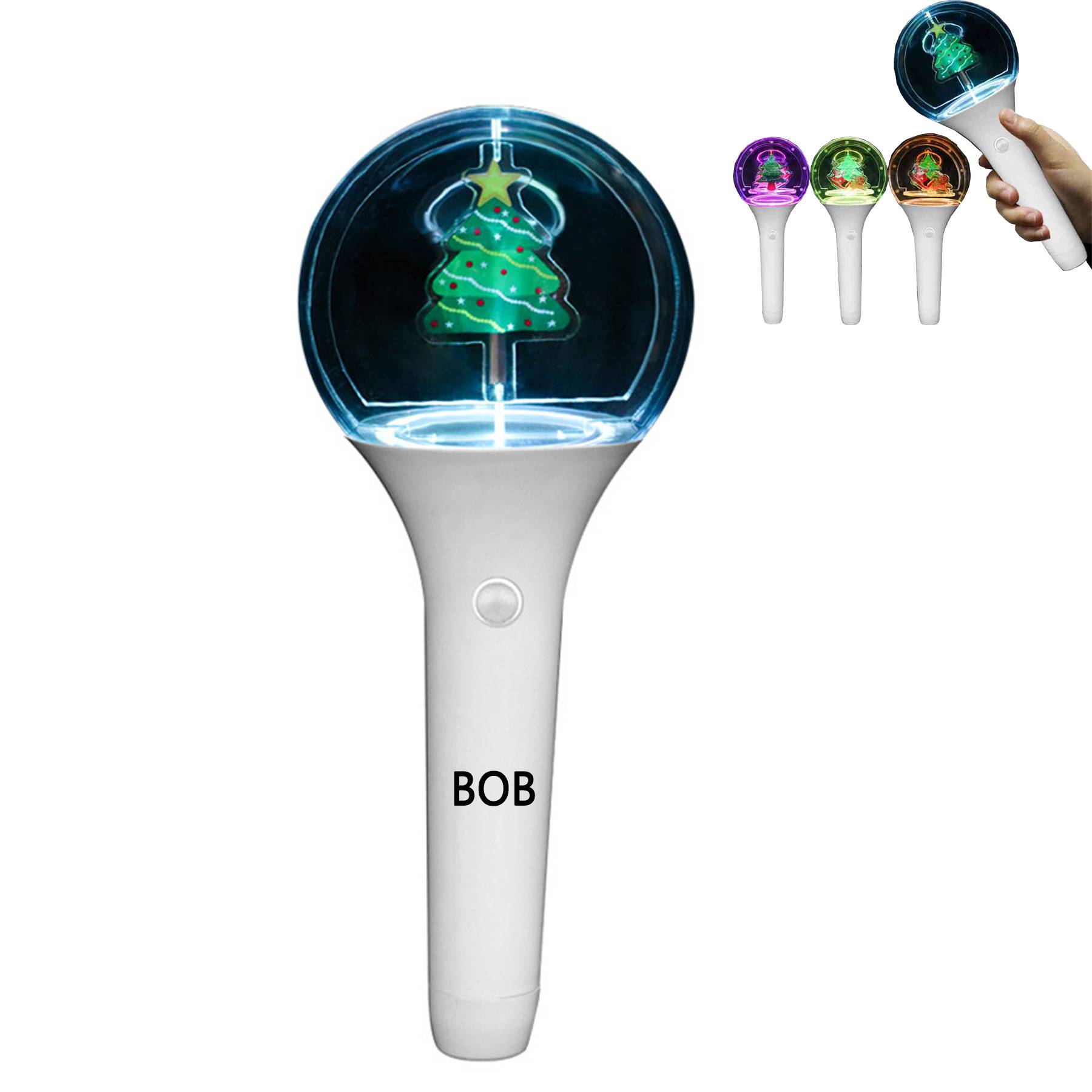 Christmas Rotating 3D Fluorescent Stick