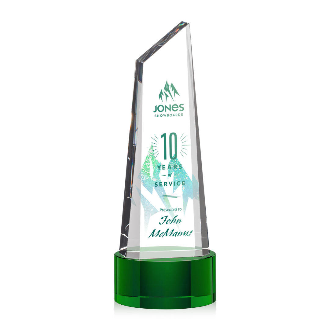 Akron VividPrint™ Award on Base - Green 11
