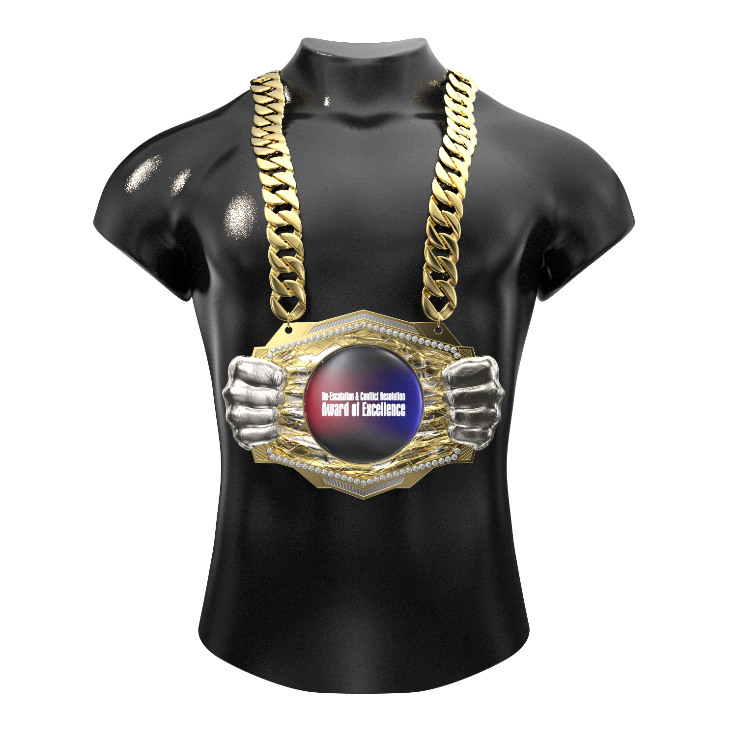 Express Vibraprint® Knock Out Champ Chain w/ Chain 4