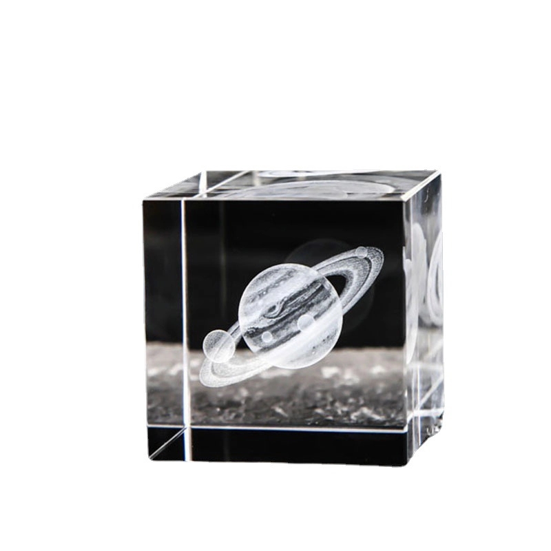 3D Crystal Cube Paperweight 4