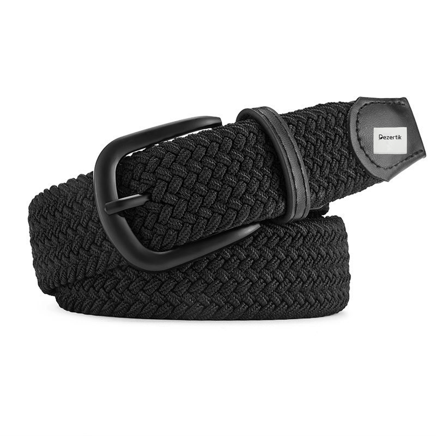 Woven Elastic and Stretch-Free Punching Canvas Belt 3