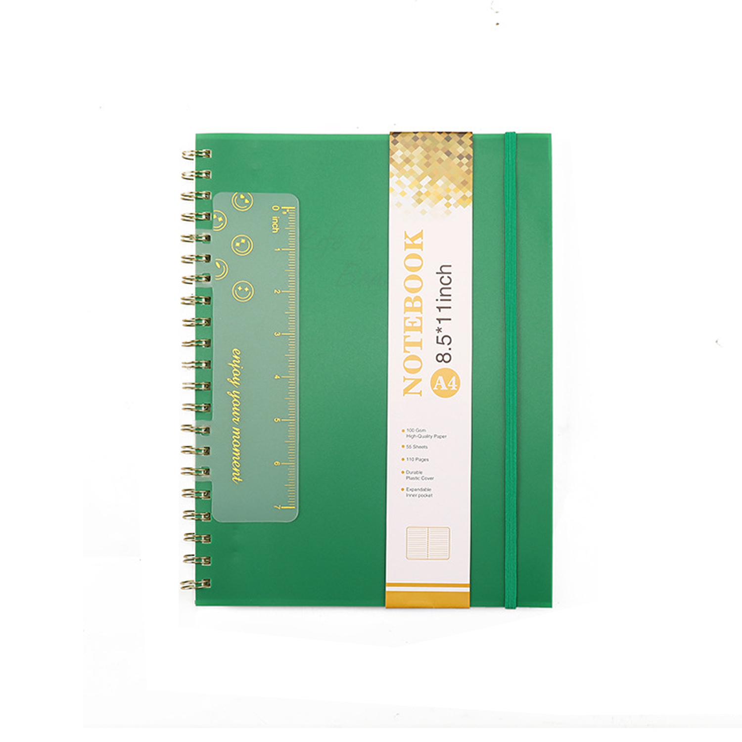 A4 Spiral Notebook w/ Ruler 2