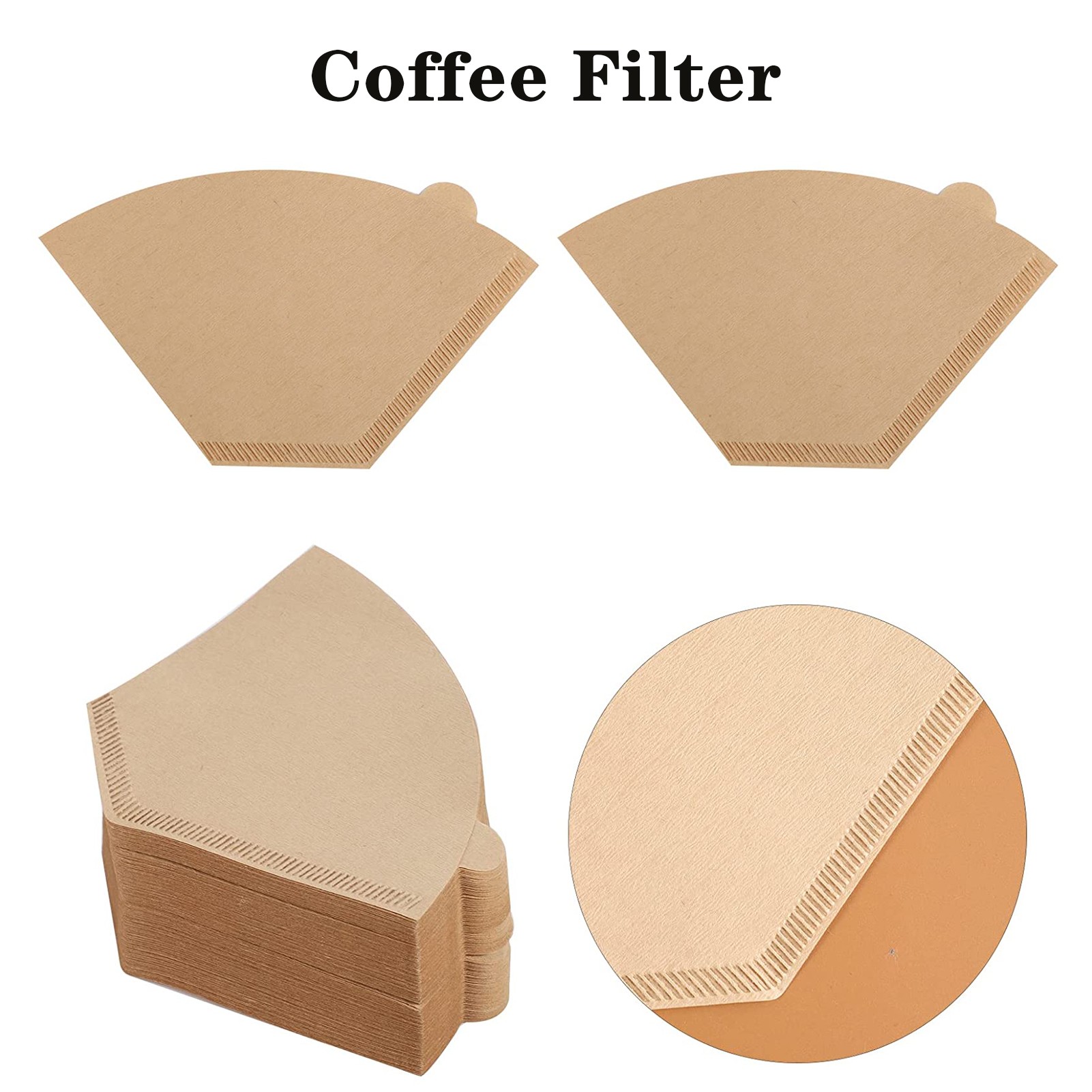 Natural Unbleached Coffee Filter 3