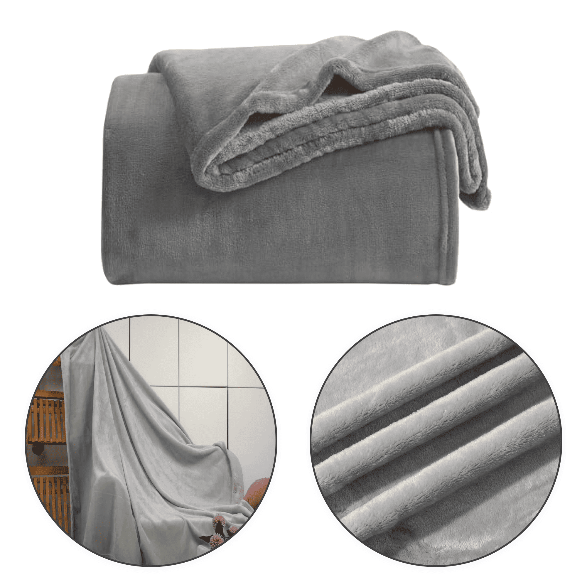 Thickened Plain Color Polyester Nap Blanket 2