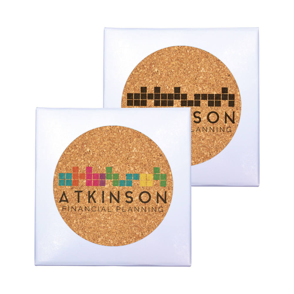 Deluxe Cork Coasters, Pack of 4 5