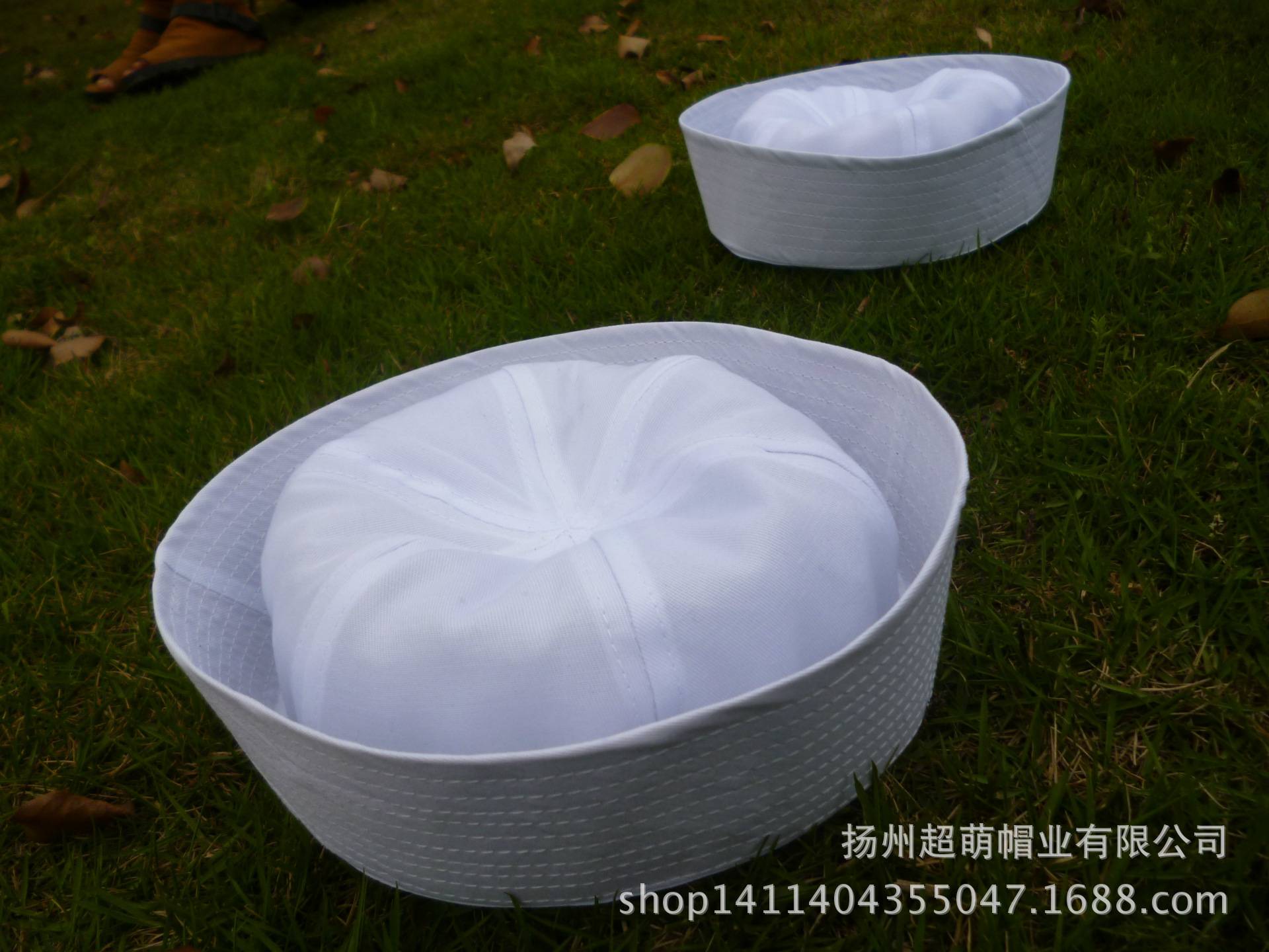 Polyester White Sailor Cap 4