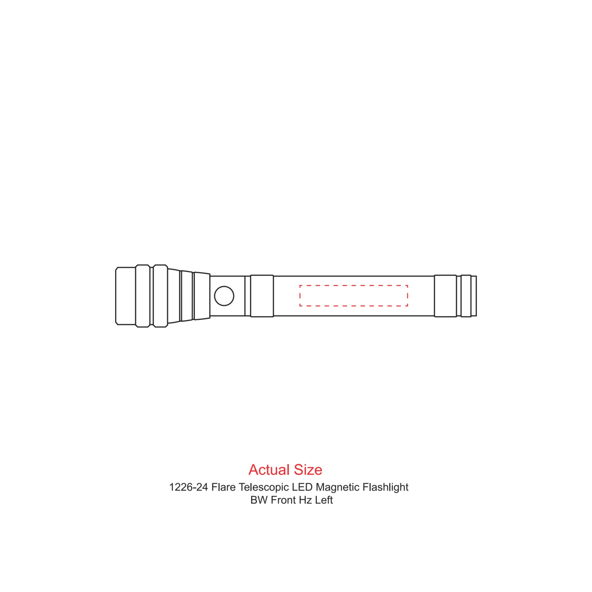 Flare Telescopic LED Magnetic Flashlight 13
