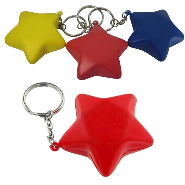 Star Shaped Keychain Stress Ball 2