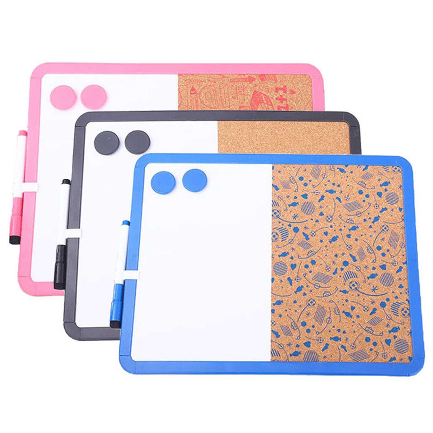 Magnetic Dry Erase Whiteboard Cork Board w/ Pen 4