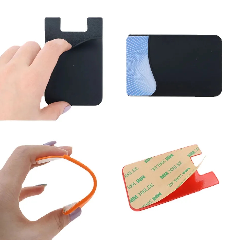 Silicone Mobile Phone Card Holder 7