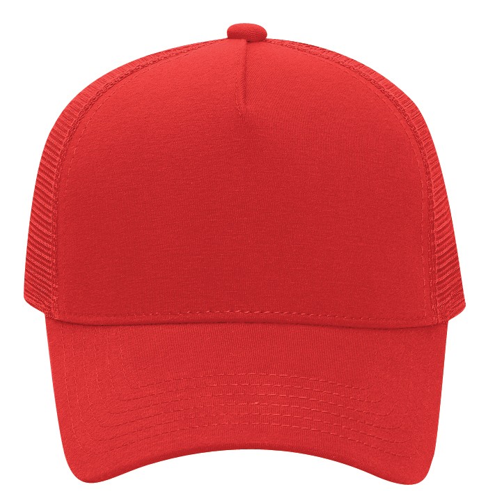 OTTO CAP® 5 Panel Mid Profile Mesh Back Trucker Hat 23