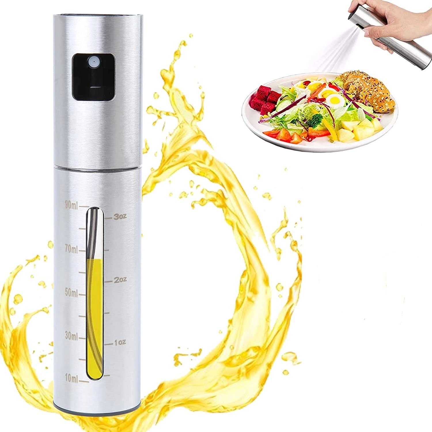 Custom Stainless Steel Olive Oil Spray Mister With Scale 4