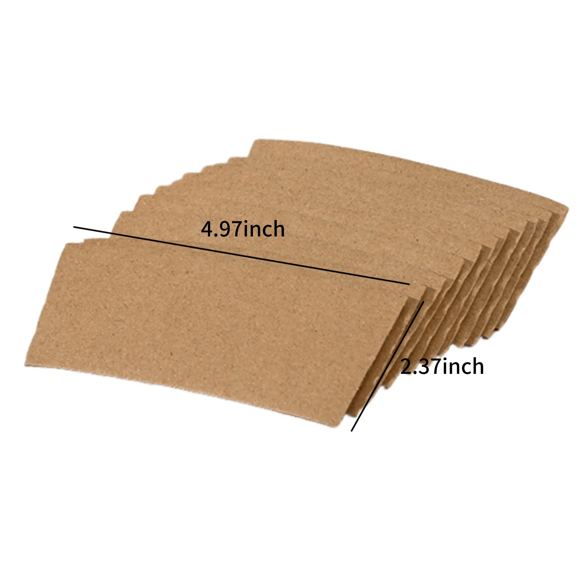 Durable Kraft Coffee Sleeve for Shops and Promotions 4