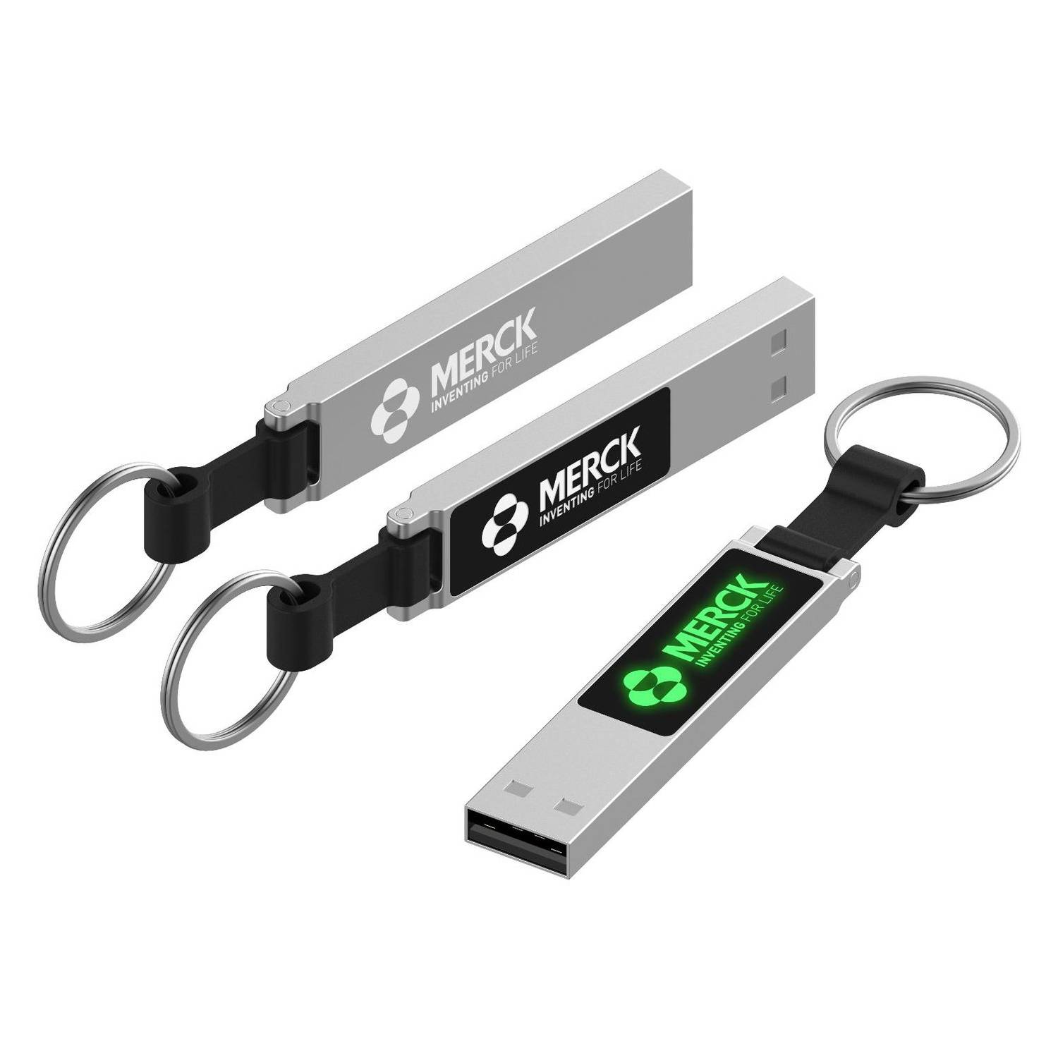 LED Light Up USB Flash Drive with Keyring 6