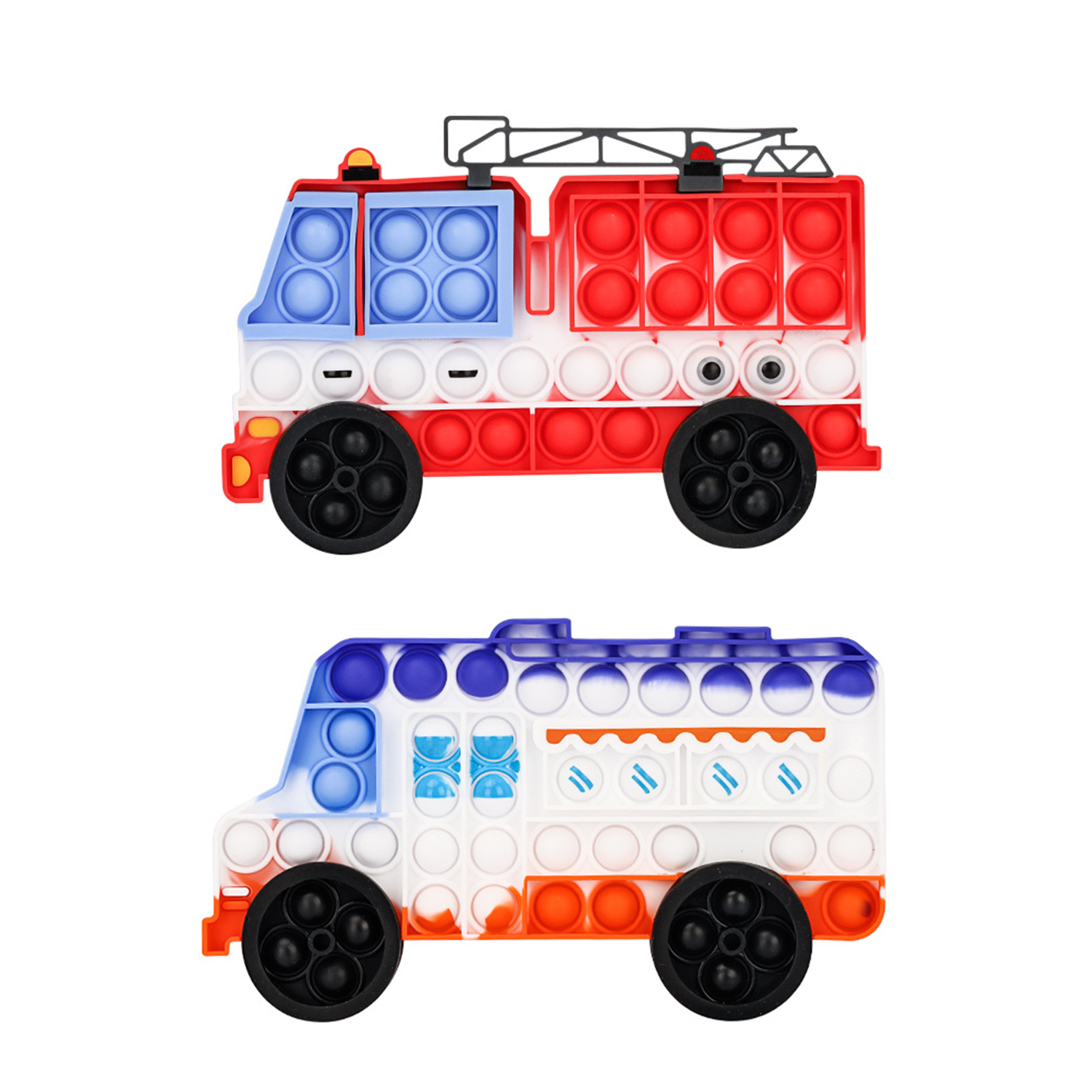 Fire Truck Shape Bubble Toy 2