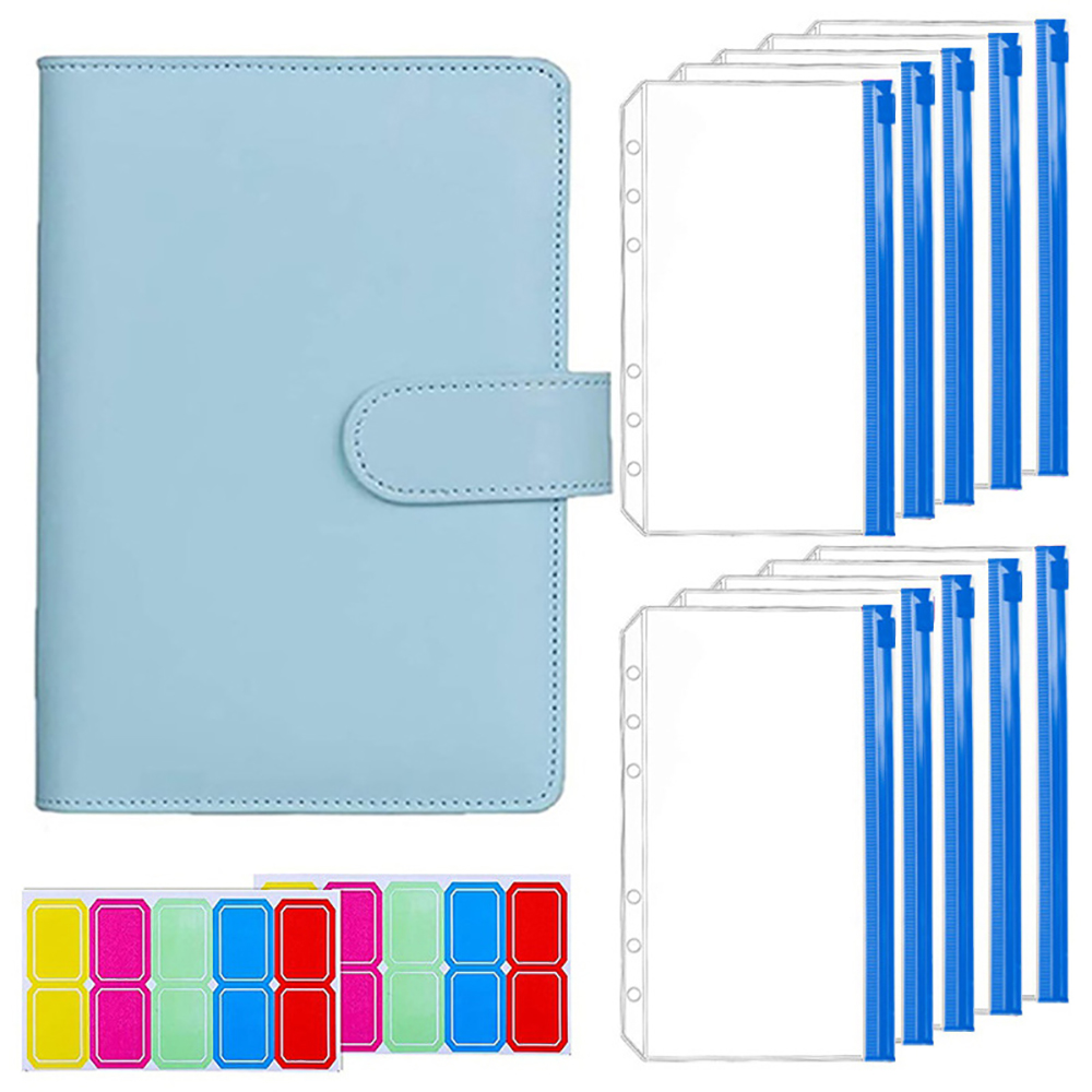 PU Leather 6-Ring Loose Leaf Budget Binder 3