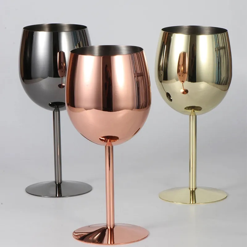 Stainless Steel Champagne Wine Glass 4