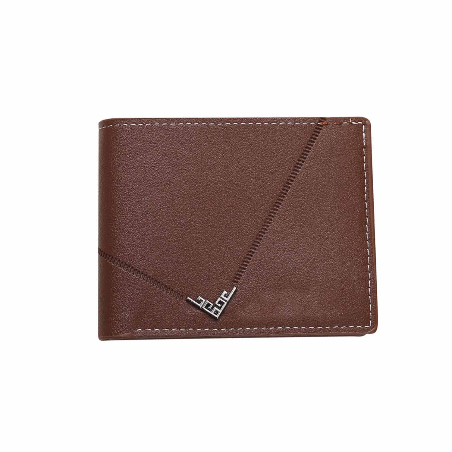 Large Capacity Mens Short PU Leather Wallet 6