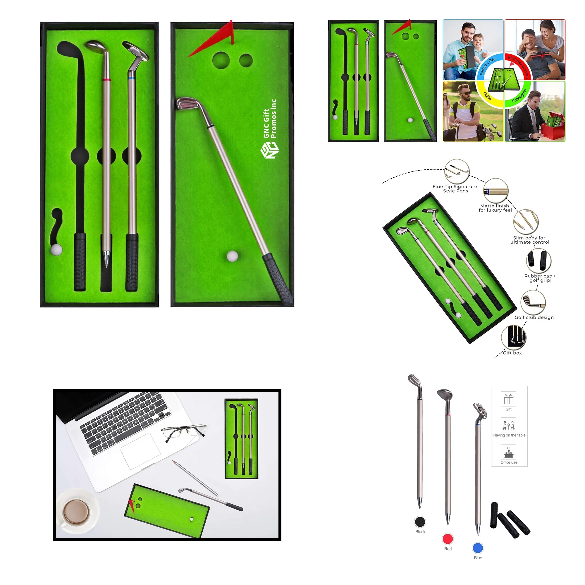 Desktop Golf Club Pen Set 5