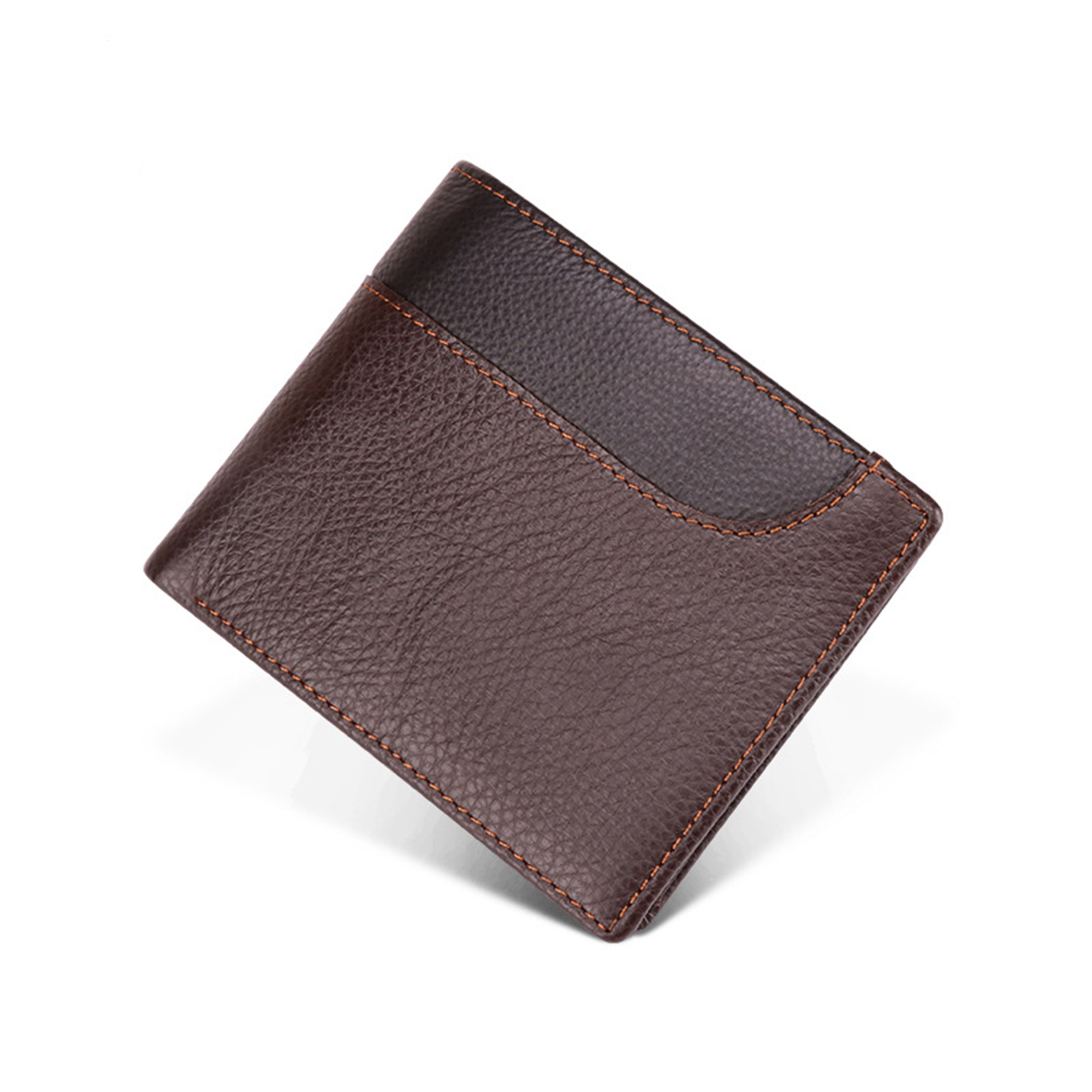 Cowhide Men's Large Capacity Multi Slot Zero Wallet 3