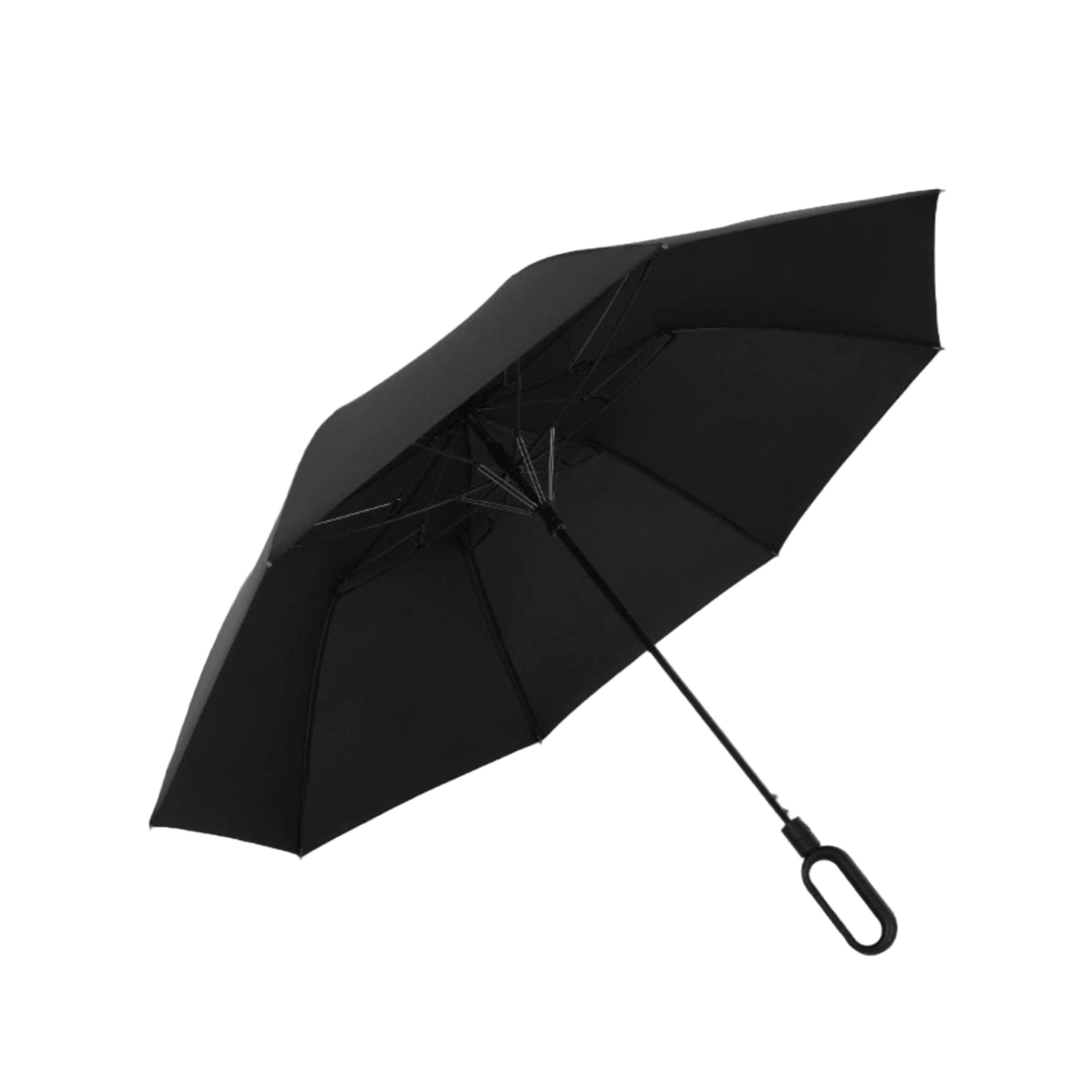 45" Auto Open Compact Umbrella with Carabiner Handle 1