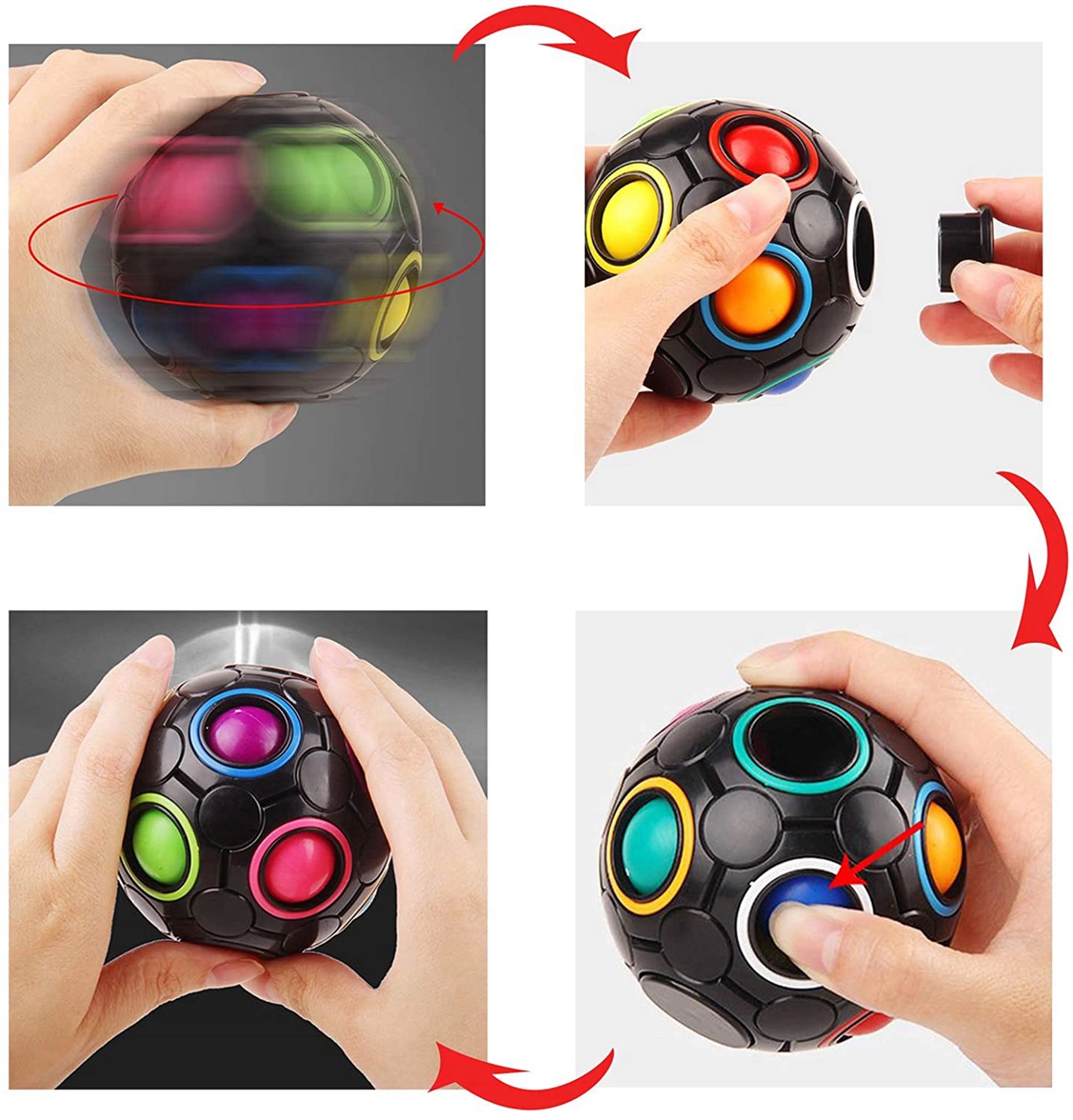 Fidget Rainbow Ball Cube Toy 8