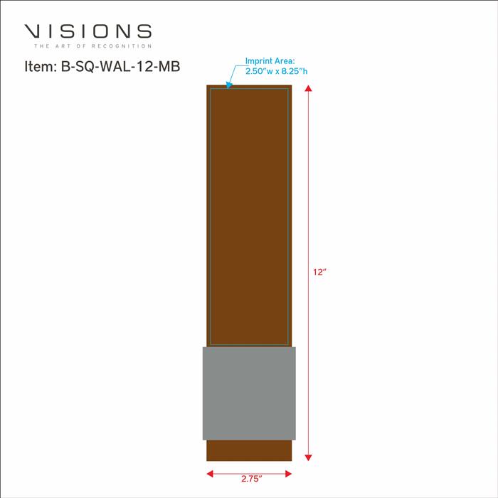 Square Walnut 58