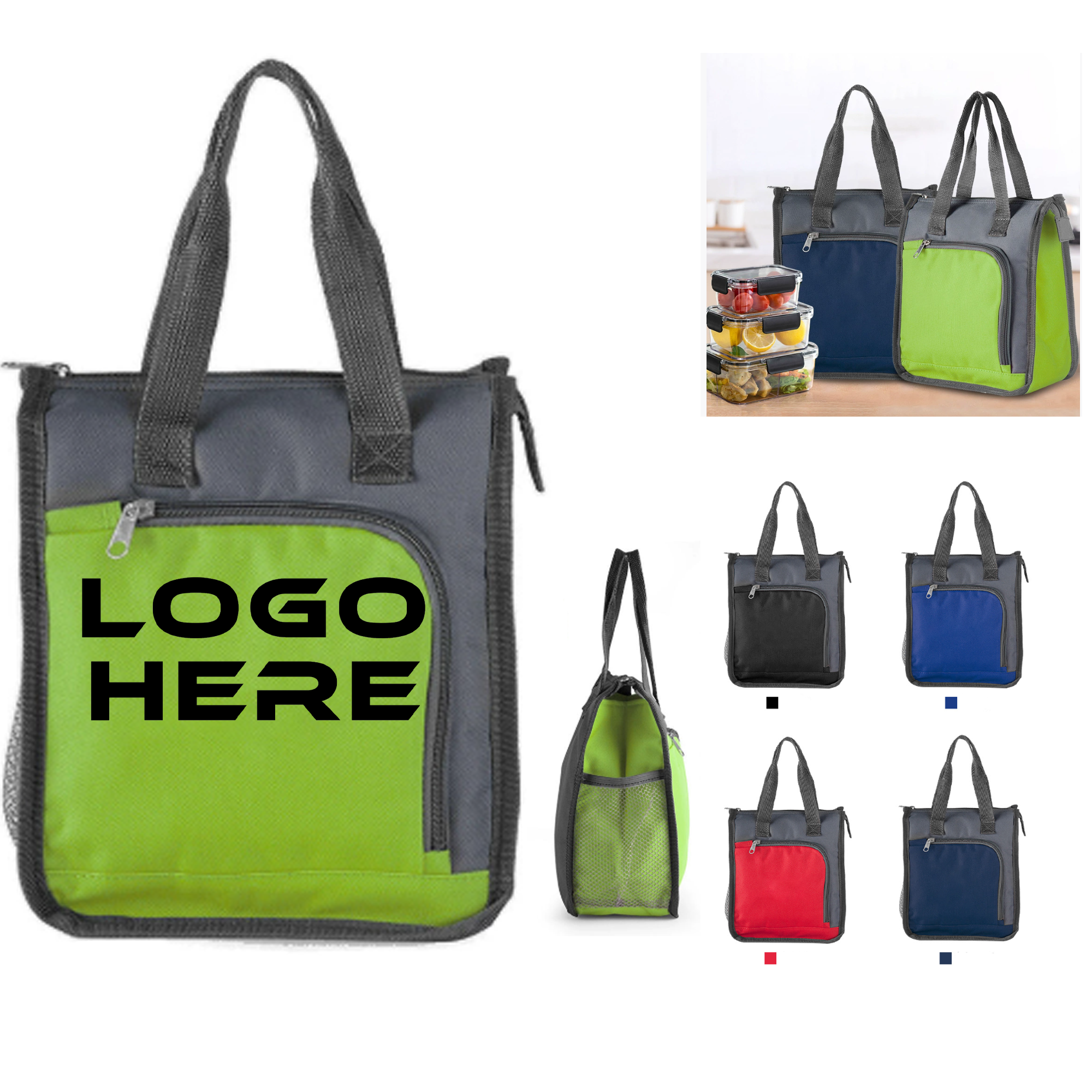 High-capacity Oxford Cloth Insulation Picnic Lunch Tote Bag 7