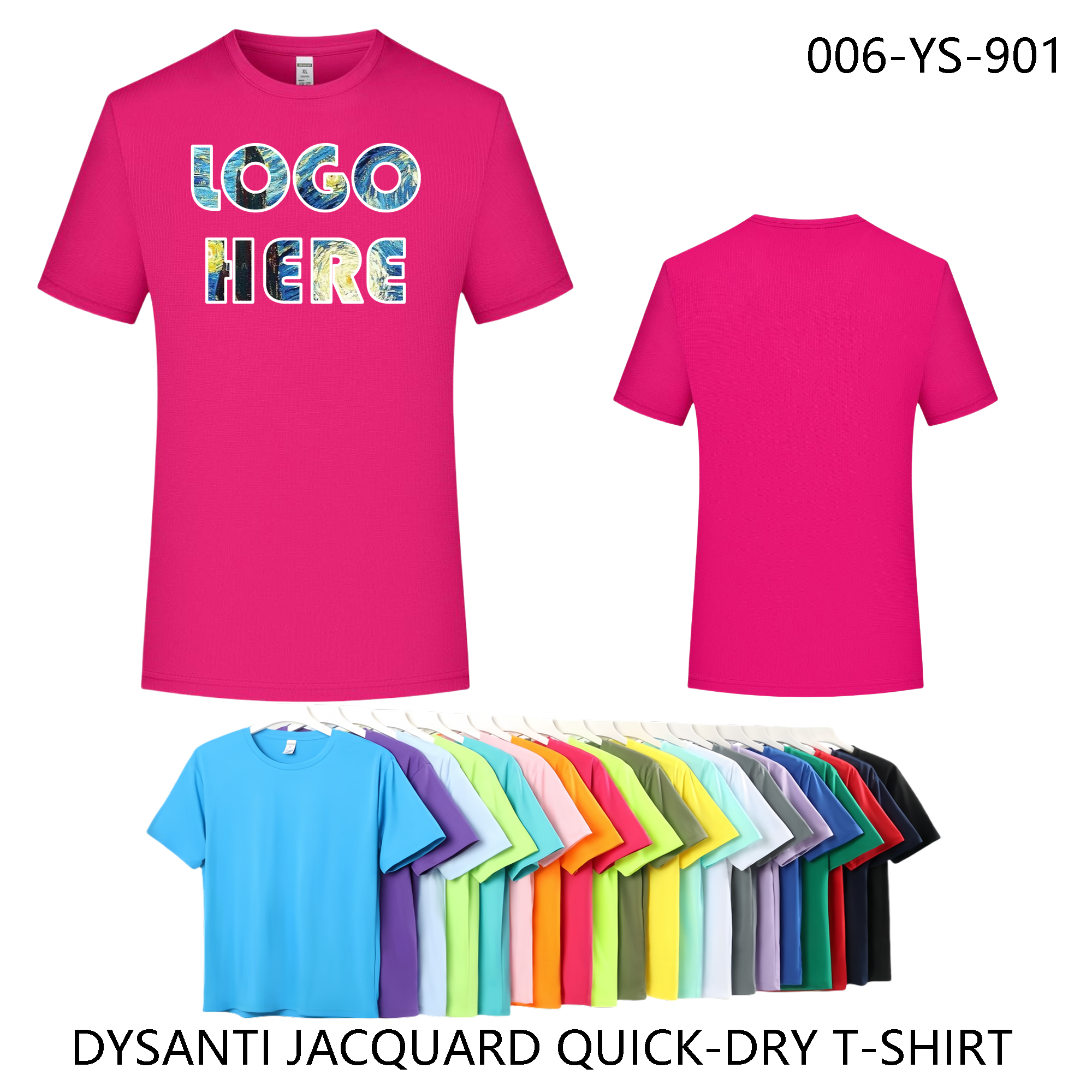 Custom Logo Quick-Dry Tee - Dri-Fit | Unisex Crew Neck 1