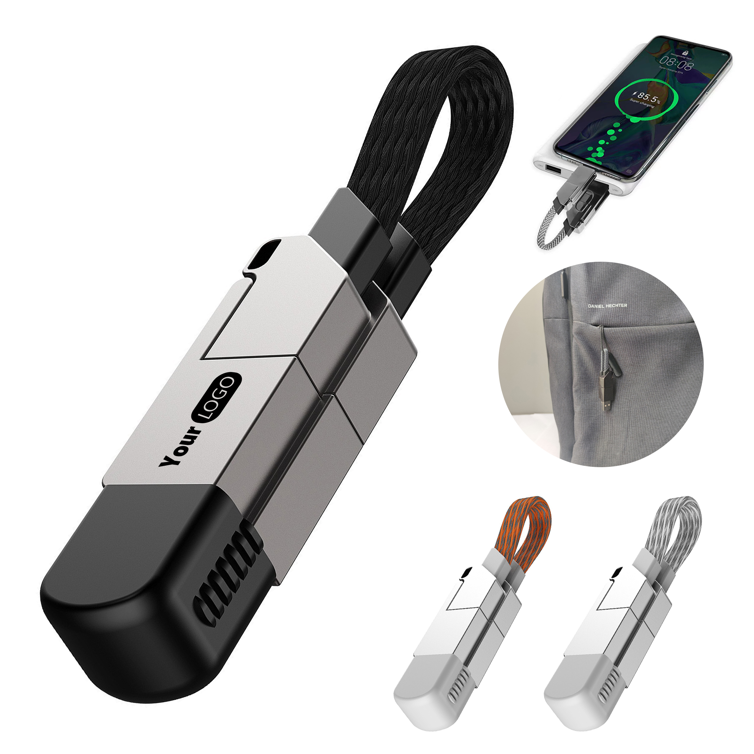 Zinc Alloy Portable Fast Charging Data Cable 4