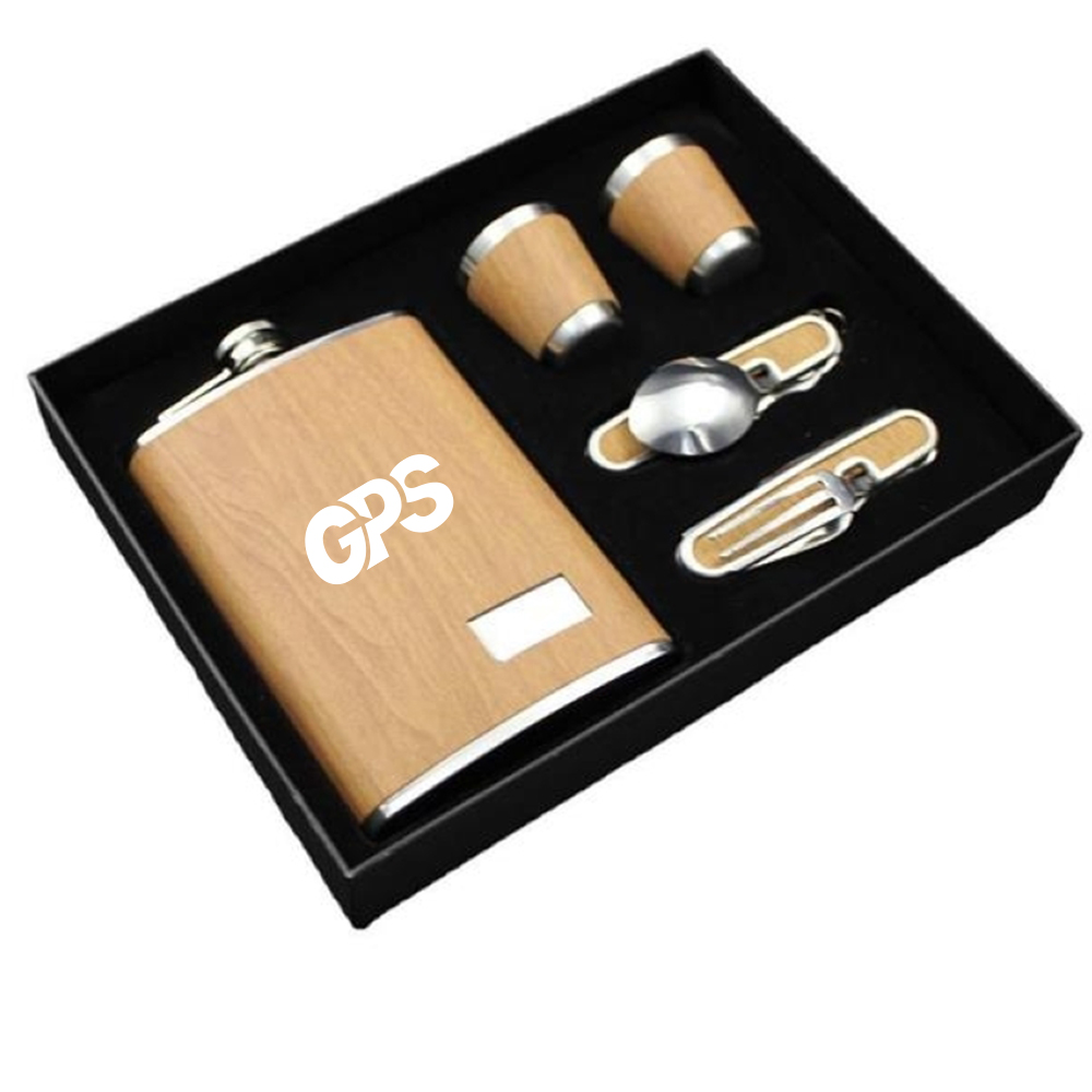 Stainless Steel Maple Flask with Gift Box