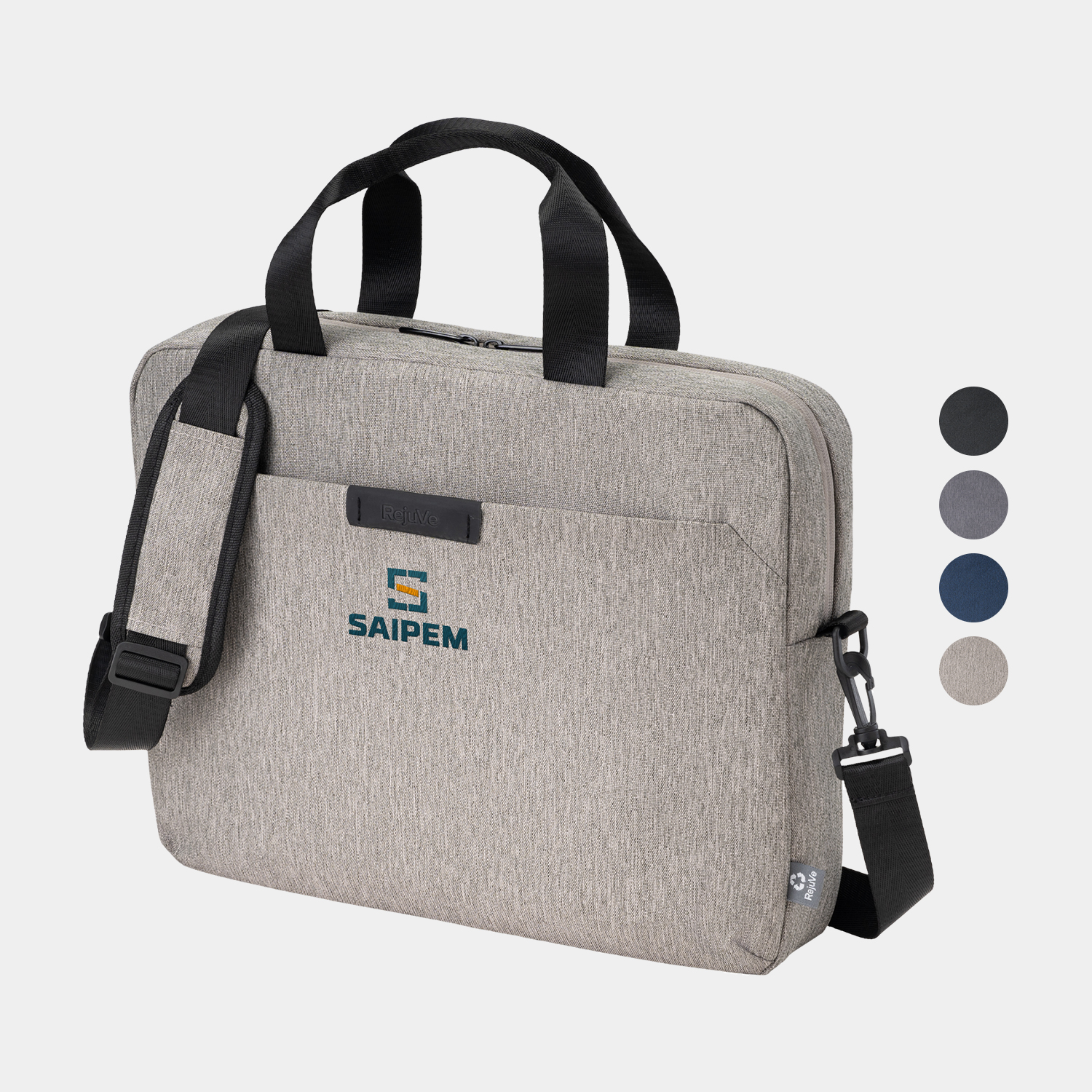 RejuVe® X-PAK Recycled Heather Modern Business 16" Laptop Brief Bag 6