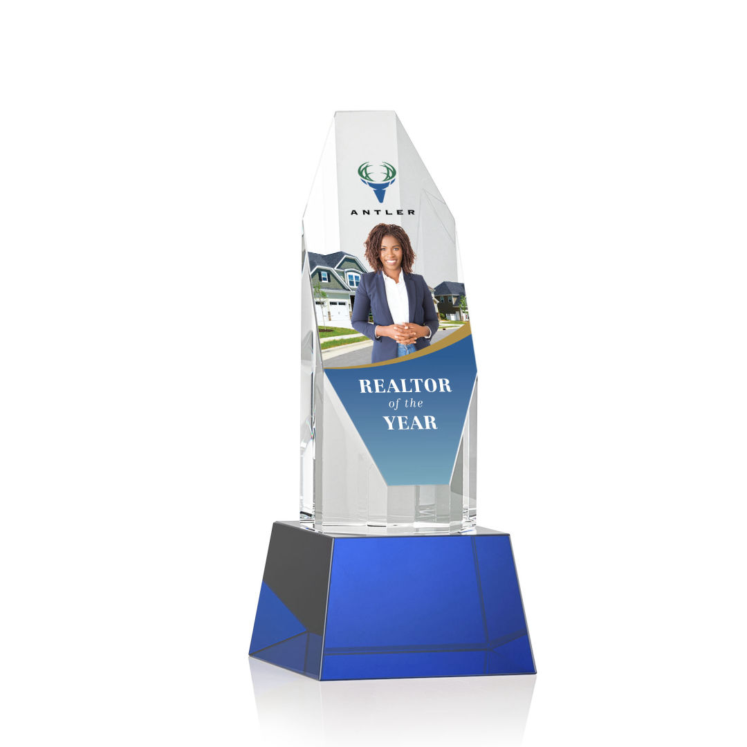 Barrhaven VividPrint™ Award on Base - Blue 2
