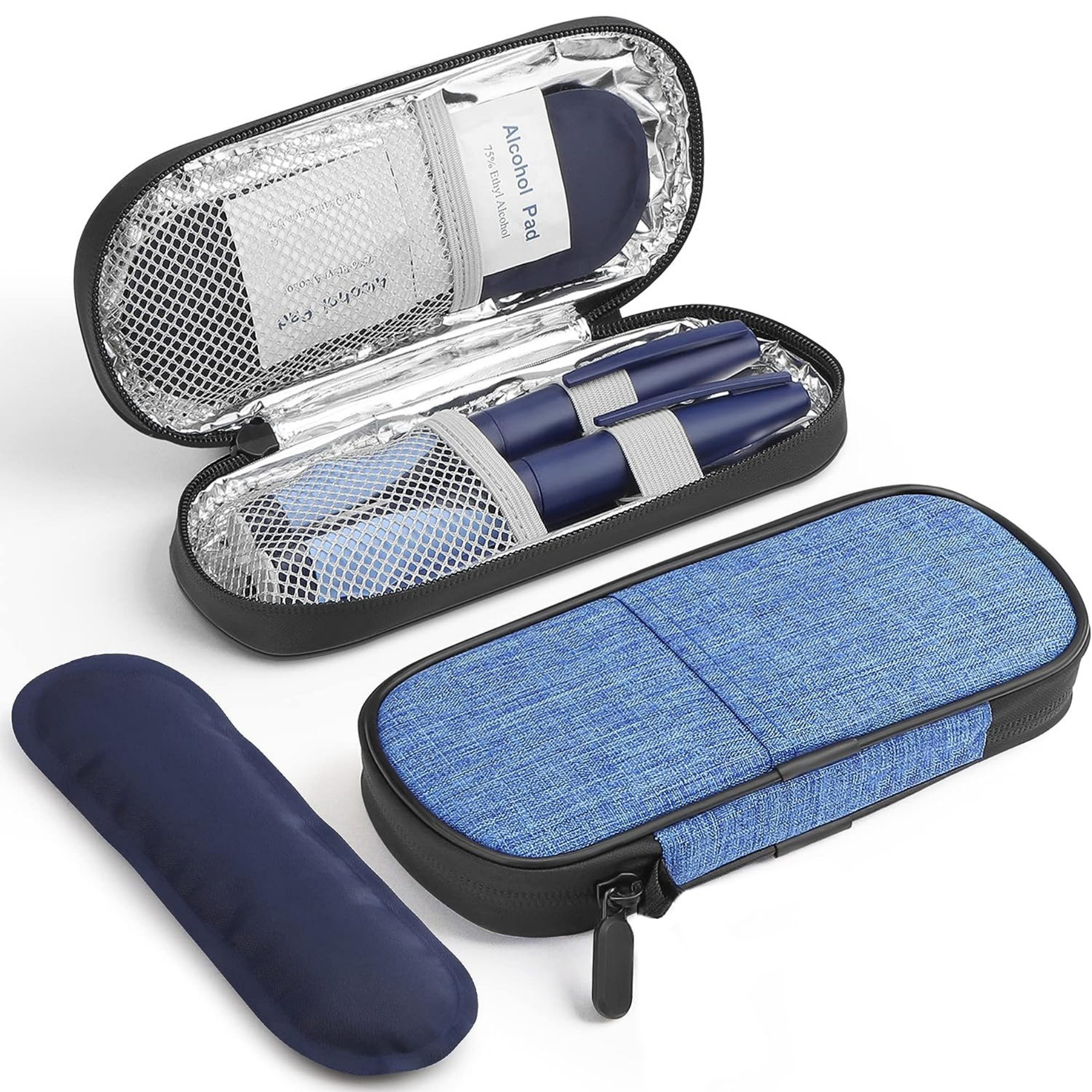 Diabetic Medication Organizer with 2 Ice Packs 1