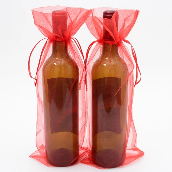 Organza Drawstring Wine Bags 5