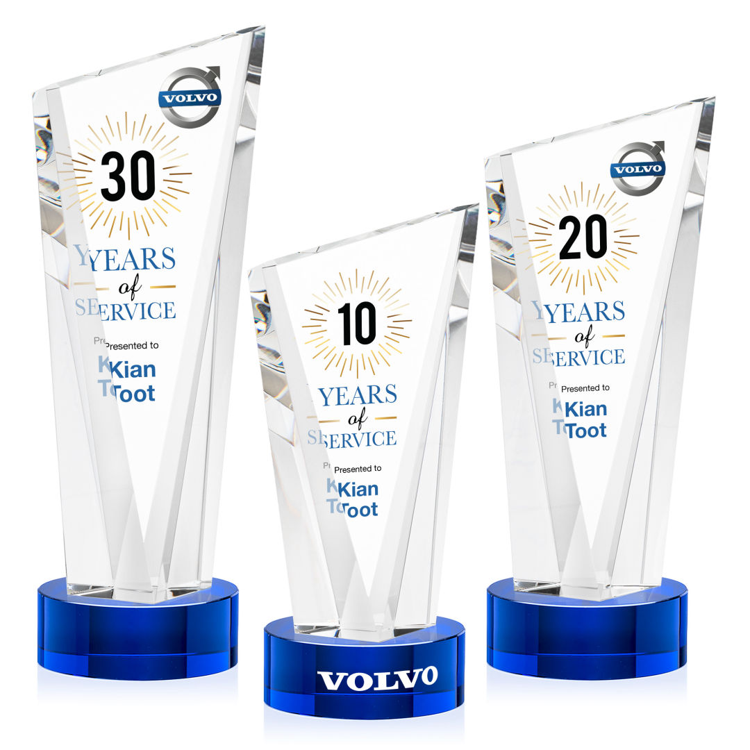 Plymouth VividPrint™ Award on Stanrich Base - Blue 6