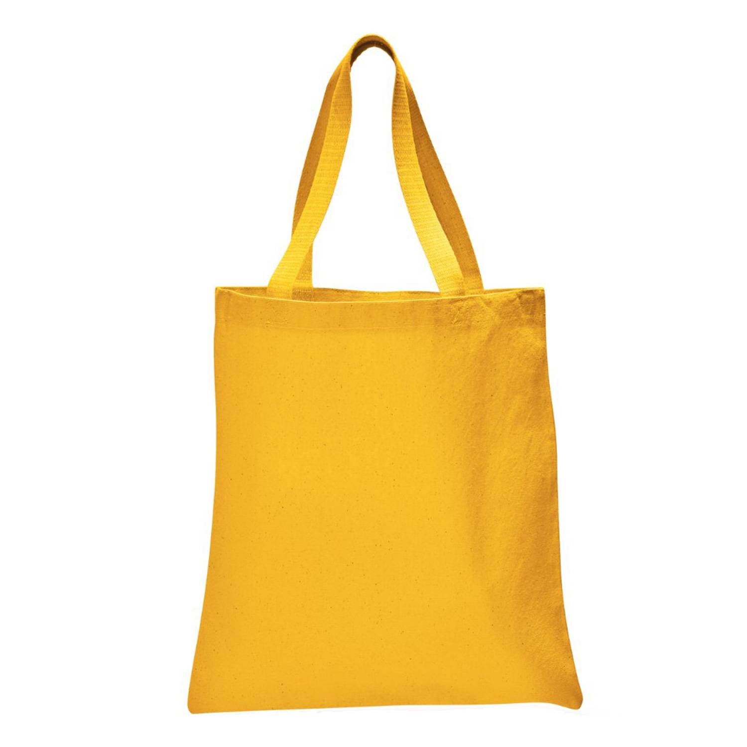 12 oz. Cotton Canvas Tote Bag with Web Handles 15