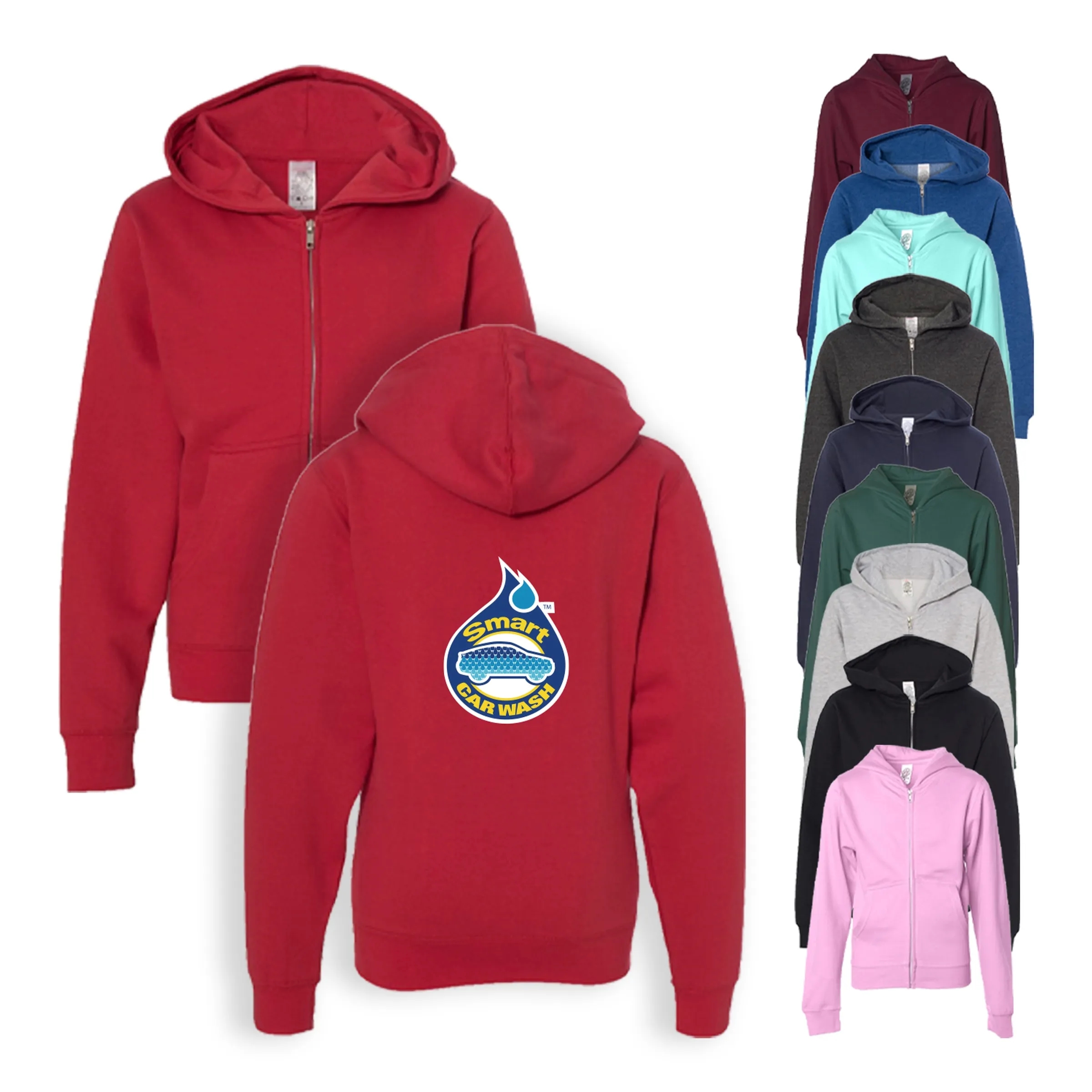 Independent Trading Co. Youth Midweight Zip Hooded